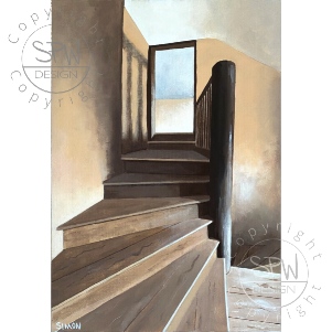 Study of a Wooden Staircase